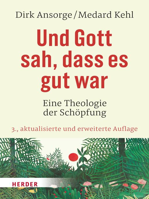 Title details for Und Gott sah, dass es gut war by dr. Dirk Ansorge - Available